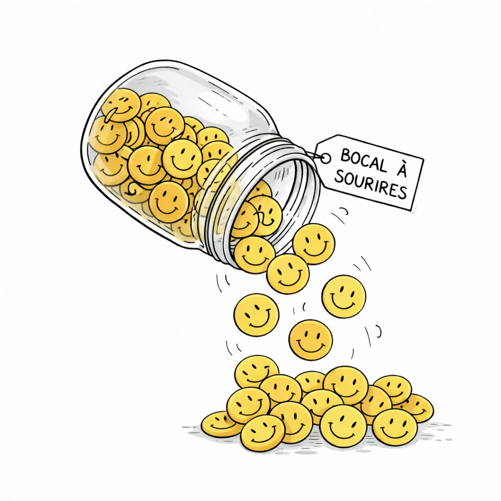 Le Bocal à Sourires débordant de joie